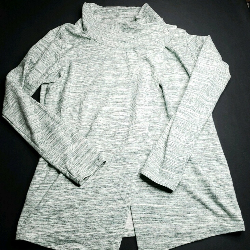 Danskin Pine Grove French Terry Bliss Wrap Sweater